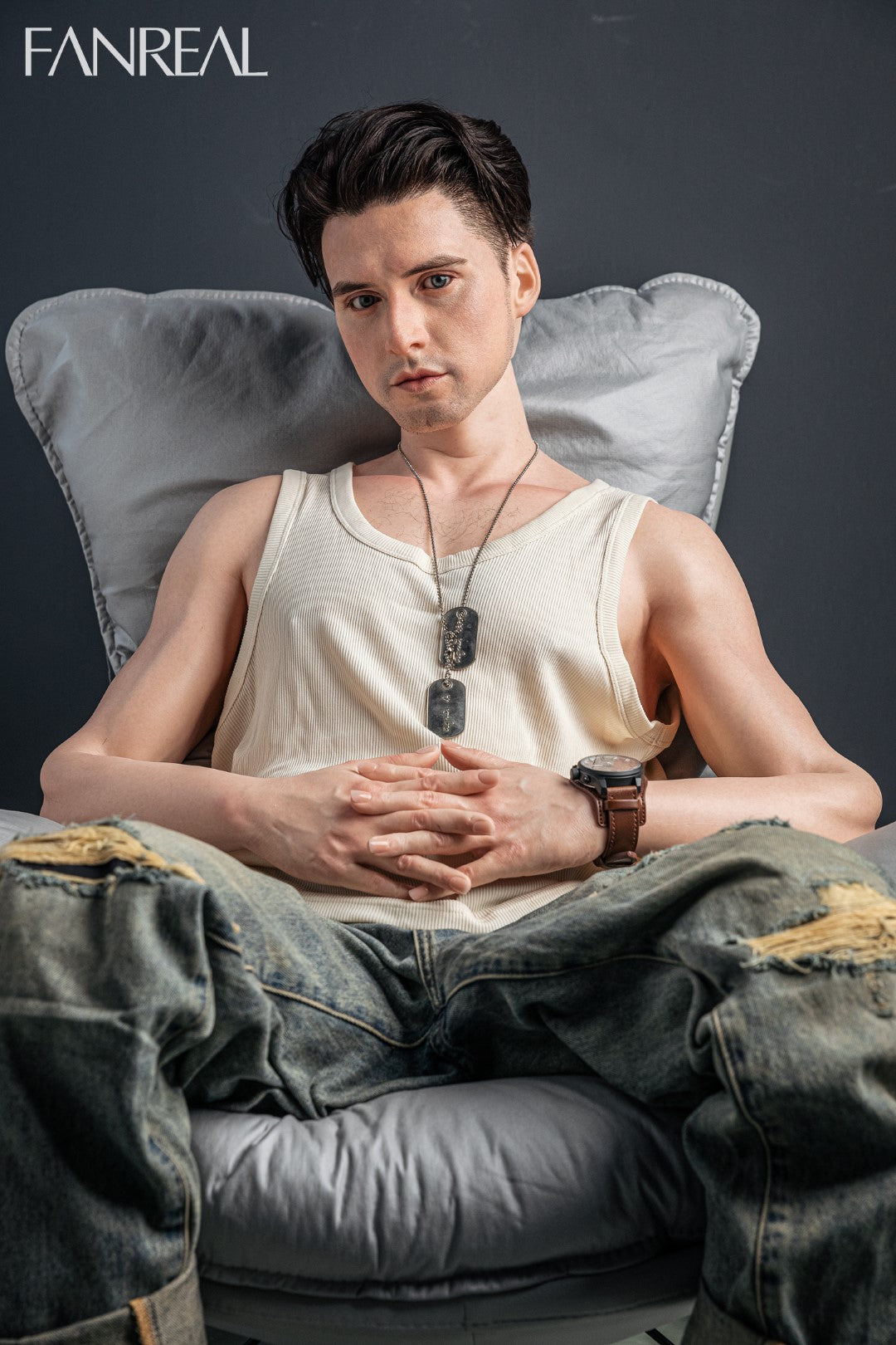 Henry bambola del sesso maschile (FanReal Doll 173 cm Silicone)