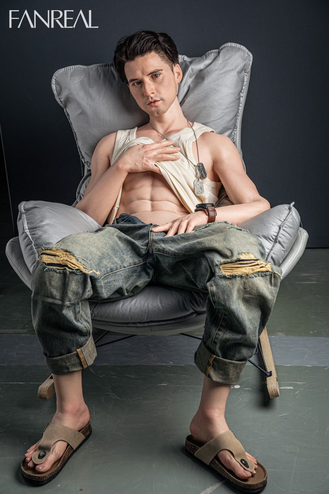 Henry bambola del sesso maschile (FanReal Doll 173 cm Silicone)