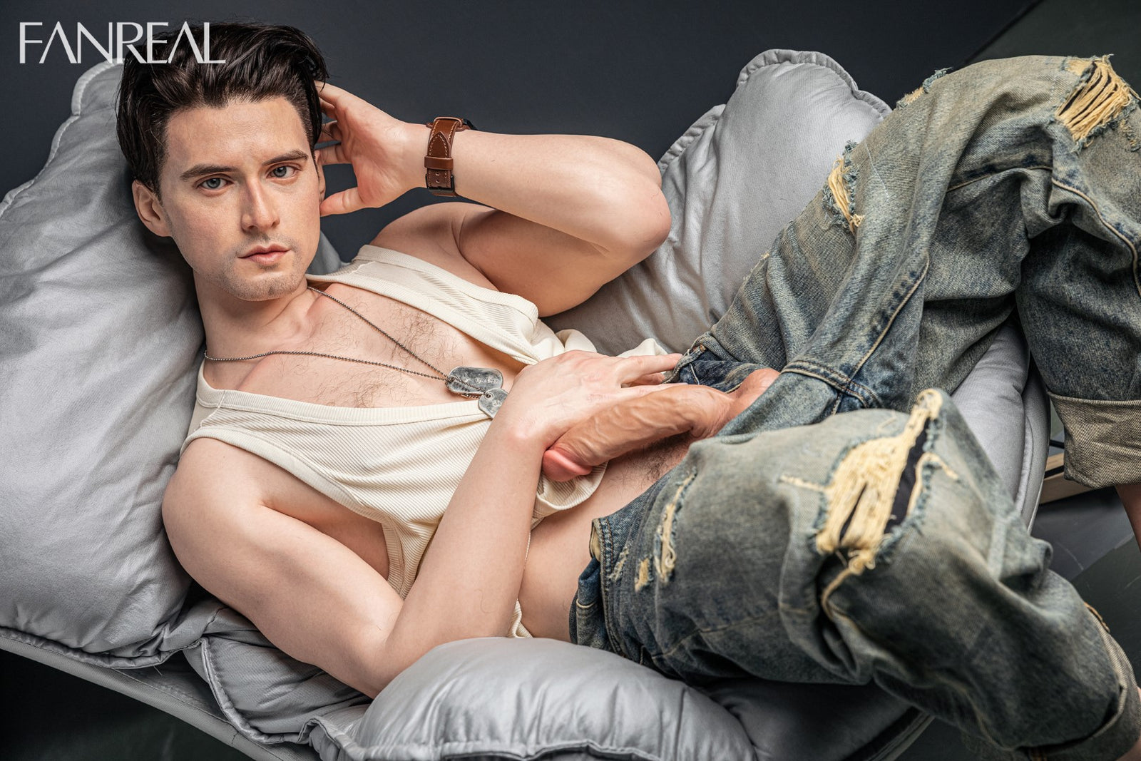 Henry bambola del sesso maschile (FanReal Doll 173 cm Silicone)