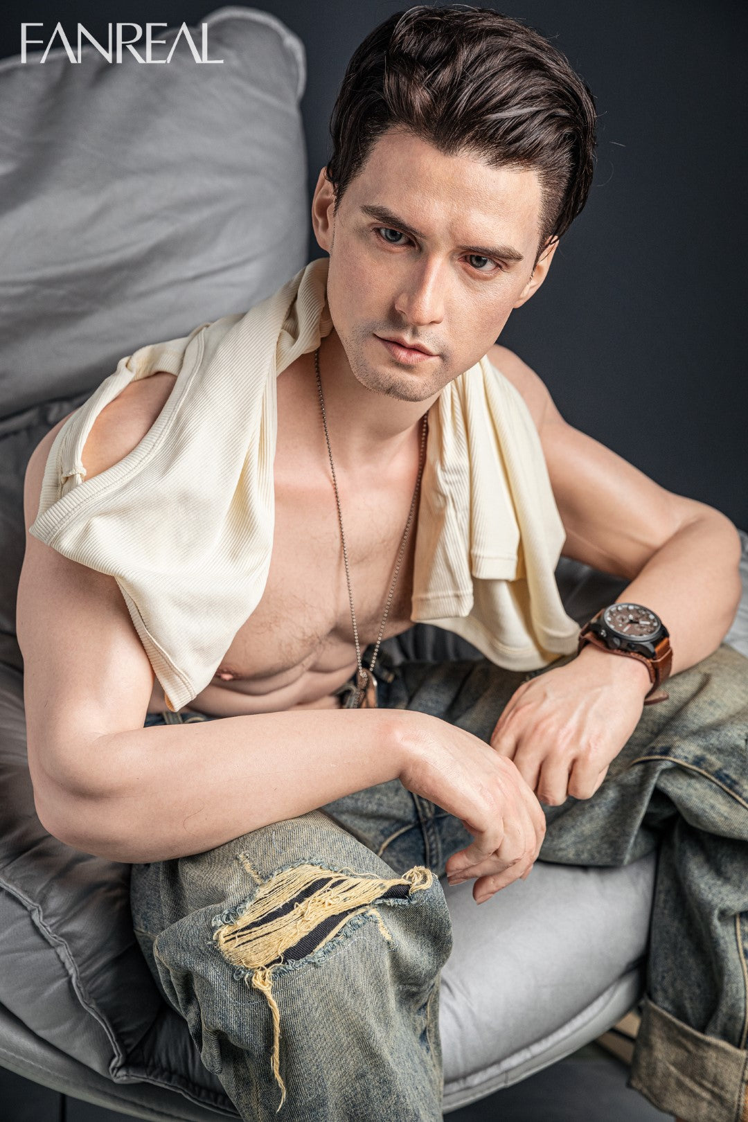 Henry bambola del sesso maschile (FanReal Doll 173 cm Silicone)