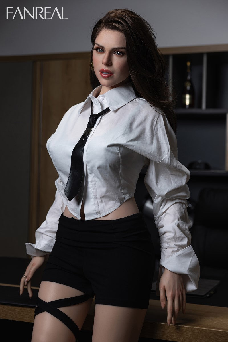 Gina bambola del sesso (FanReal Doll 170 cm Coppa D in silicone)