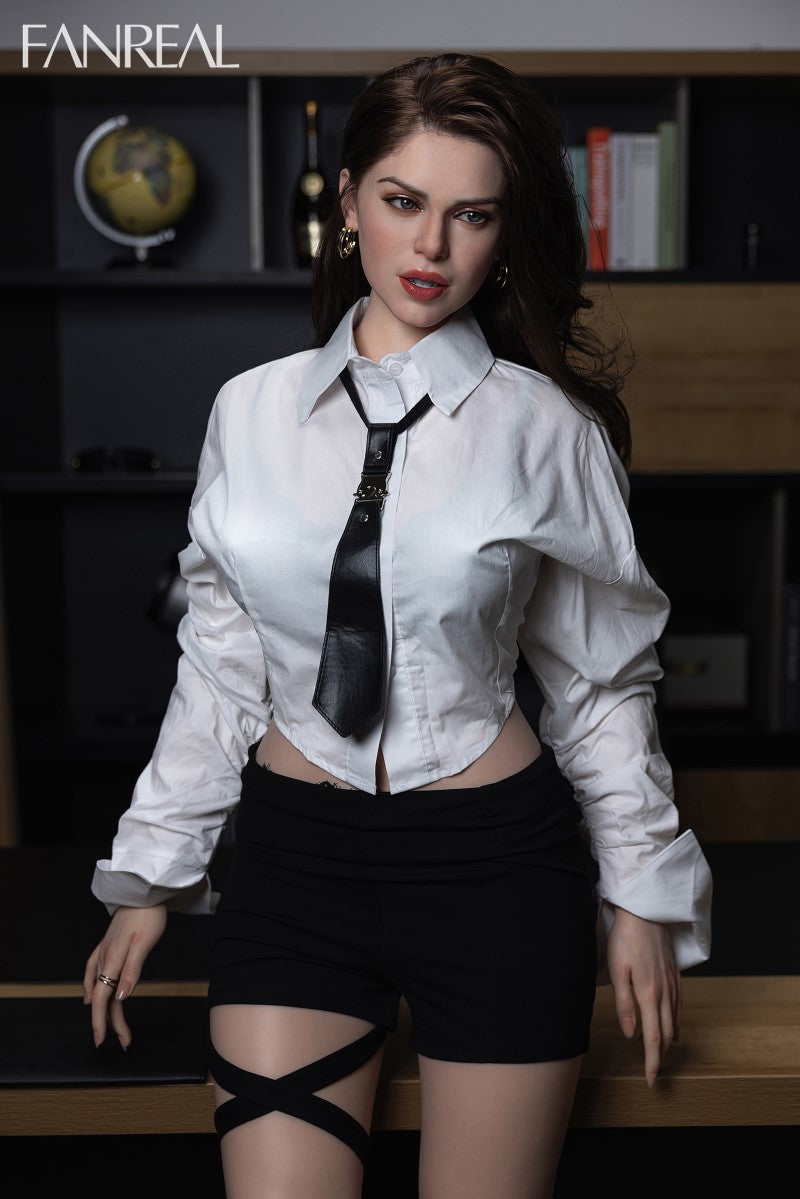 Gina bambola del sesso (FanReal Doll 170 cm Coppa D in silicone)