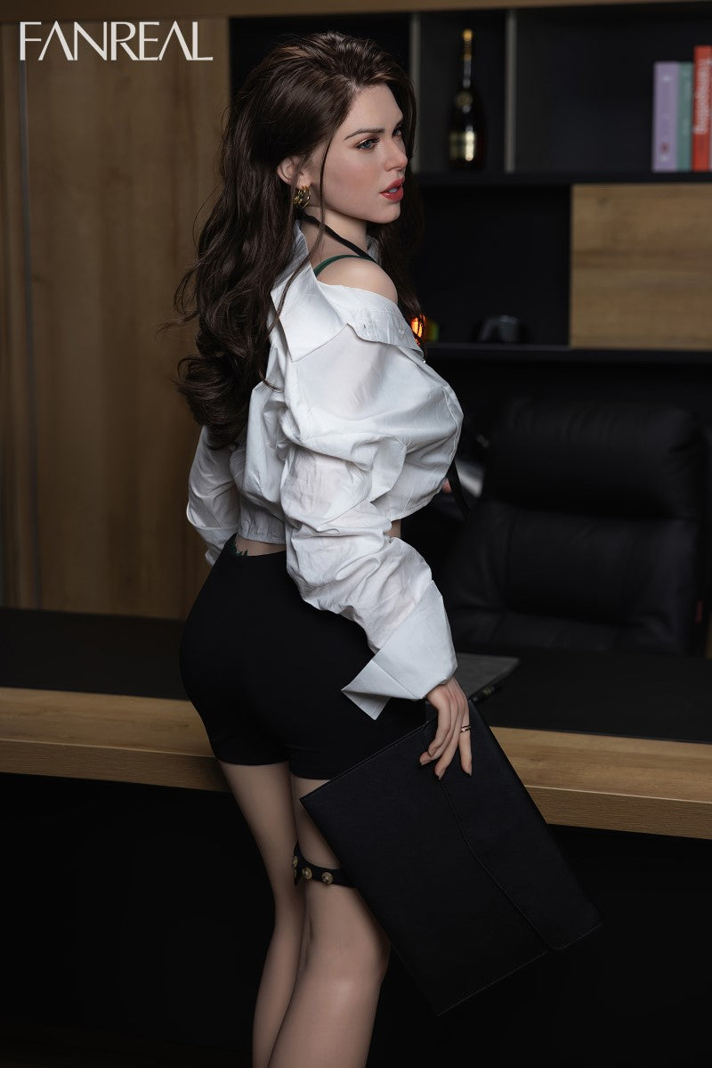 Gina bambola del sesso (FanReal Doll 170 cm Coppa D in silicone)