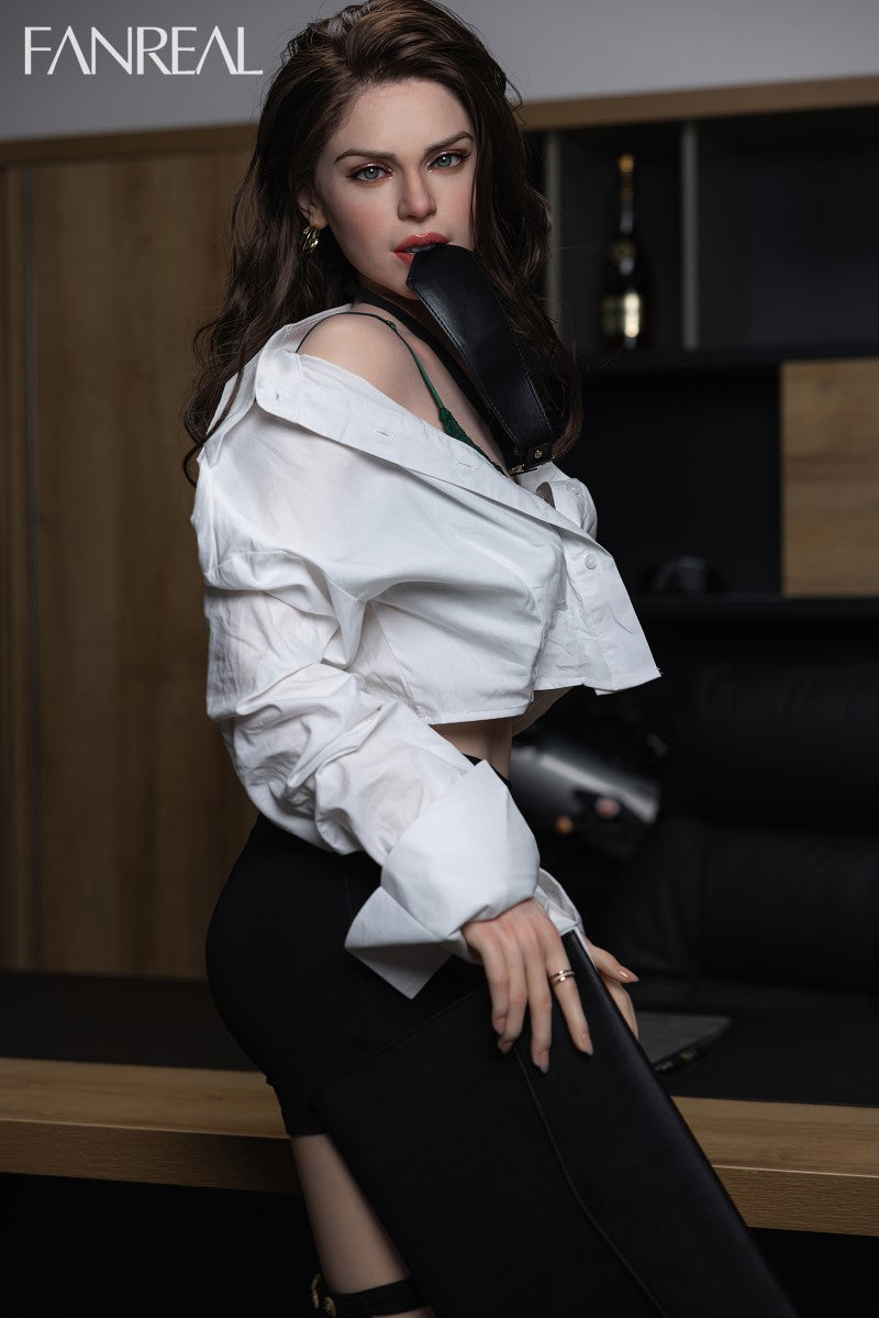 Gina bambola del sesso (FanReal Doll 170 cm Coppa D in silicone)