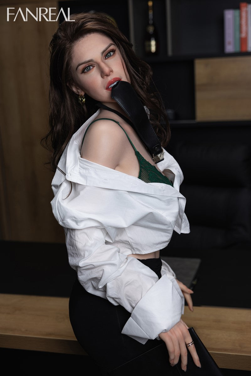 Gina bambola del sesso (FanReal Doll 170 cm Coppa D in silicone)