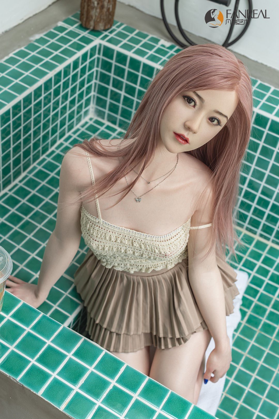 Qian bambola del sesso (FanReal Doll Coppa B da 158 cm in silicone)