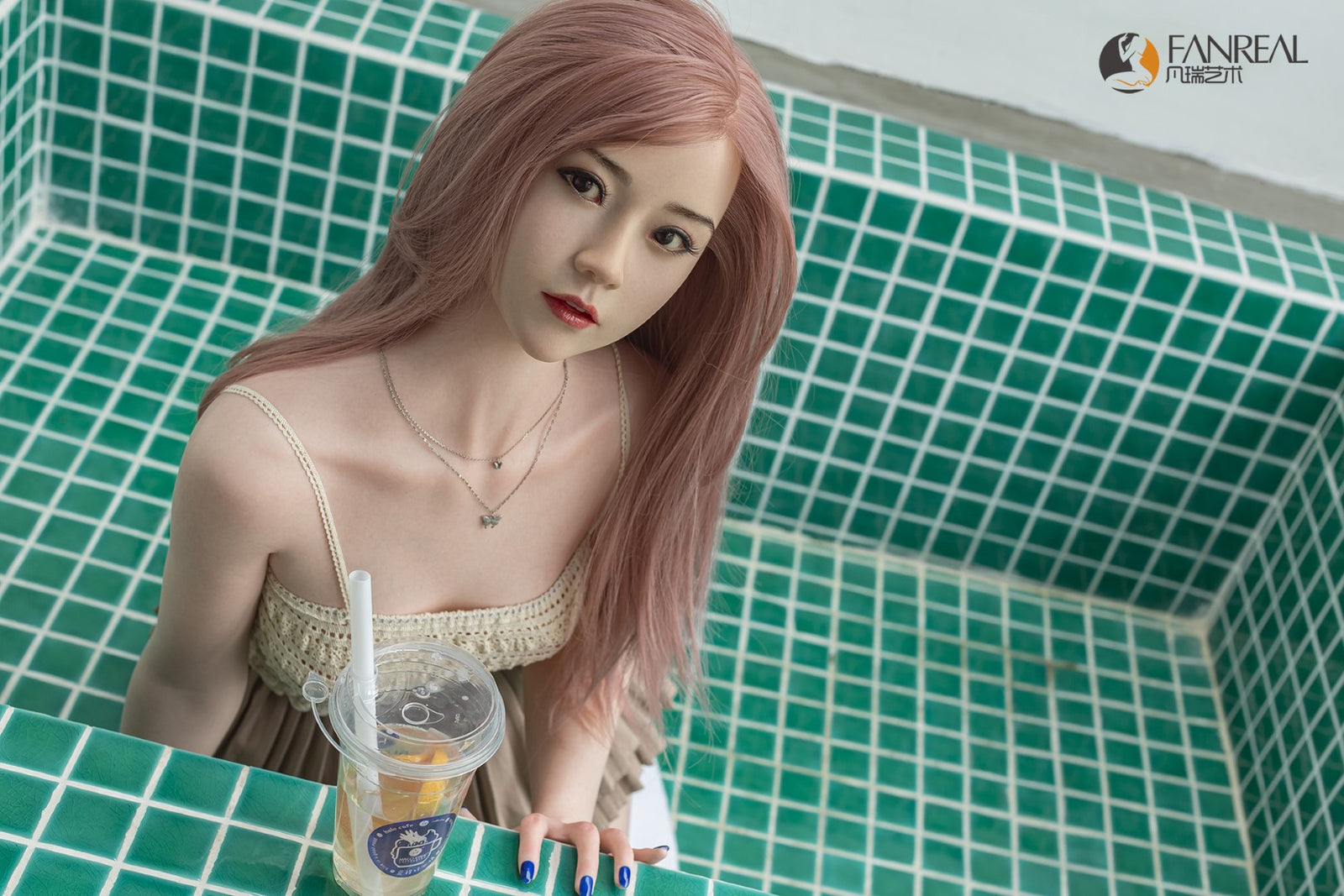 Qian bambola del sesso (FanReal Doll Coppa B da 158 cm in silicone)