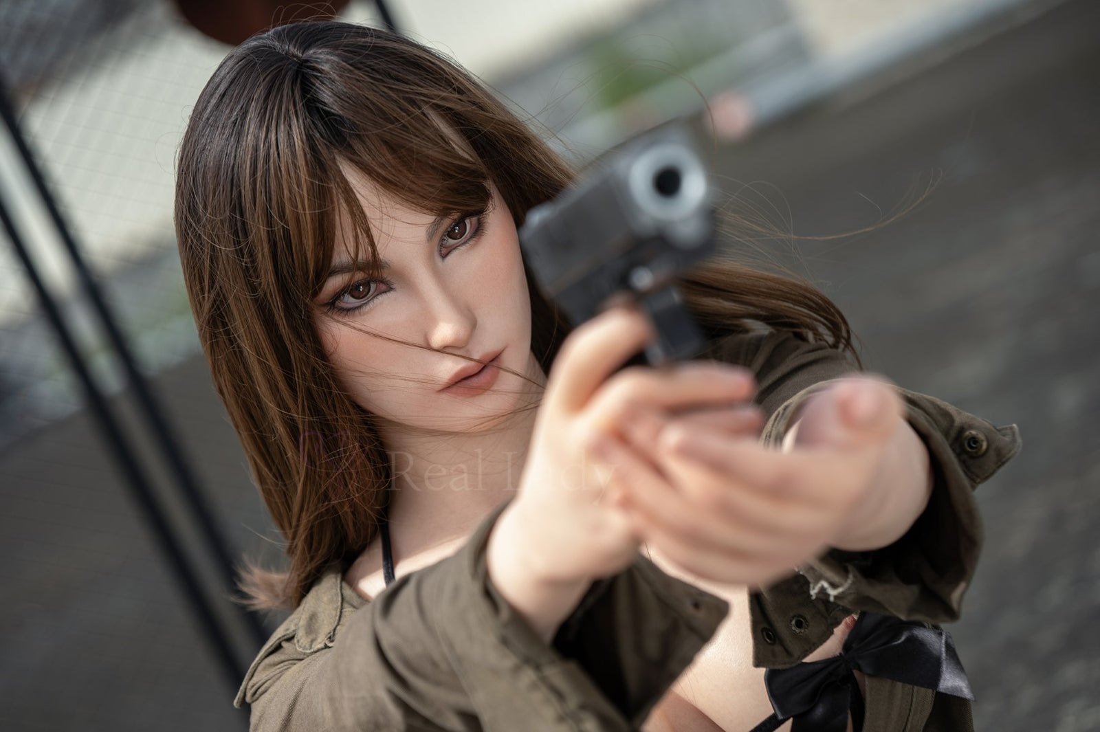 Catlin bambola del sesso (Real Lady 170 cm Coppa C S23 Silicone)