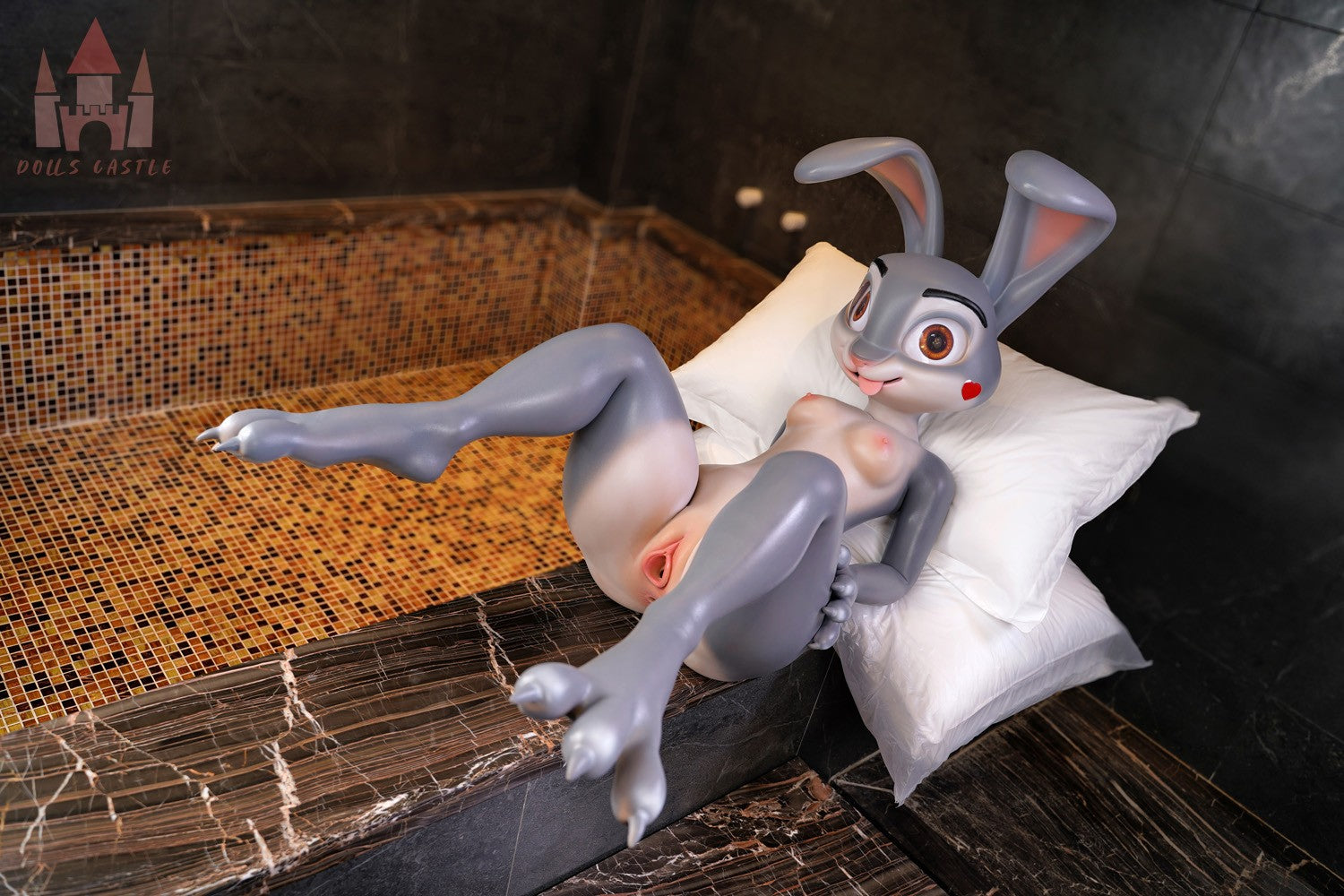 Judy la bambola del sesso del coniglio (Dolls Castle 168 cm Coppa A in silicone) EXPRESS