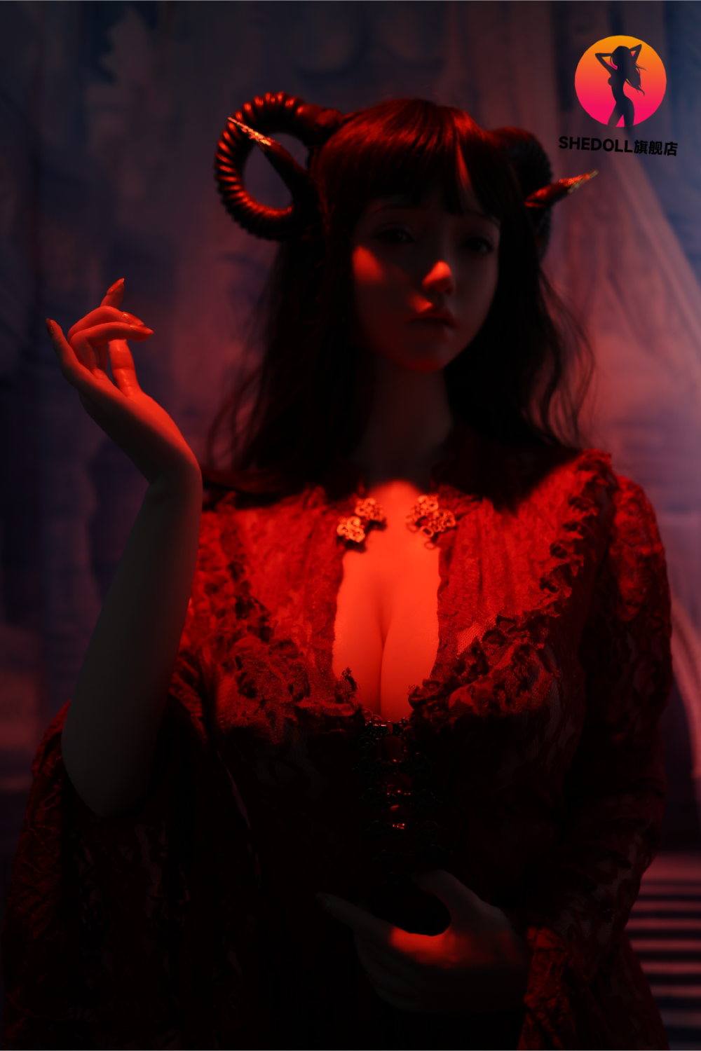 Chole bambola del sesso (SHEDOLL Coppa H da 163 cm #SH071 in silicone)