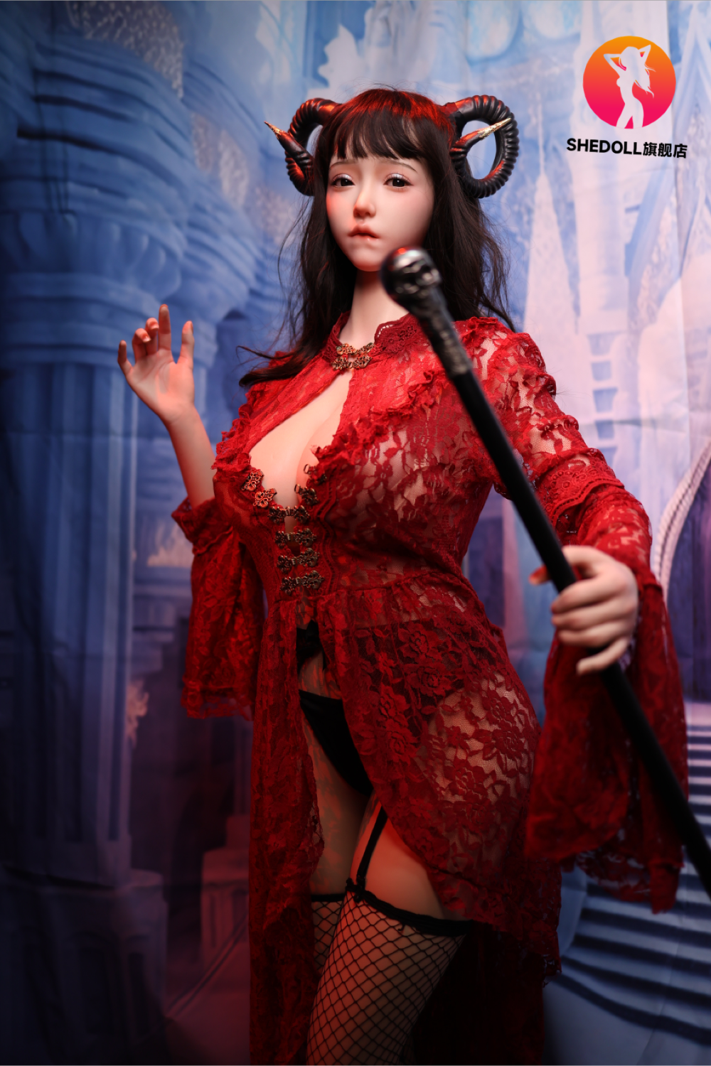 Chole bambola del sesso (SHEDOLL Coppa H da 163 cm #SH071 in silicone)