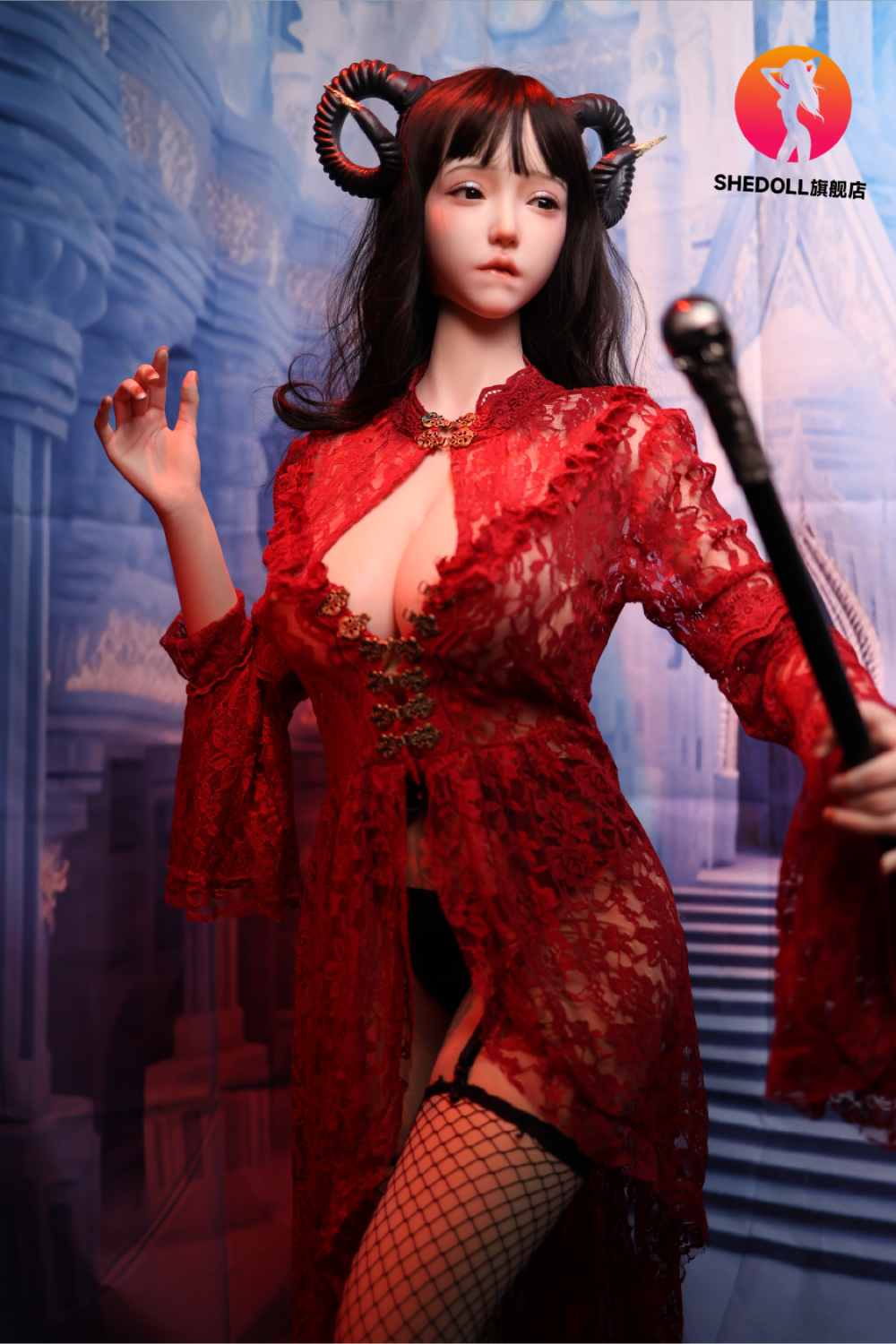 Chole bambola del sesso (SHEDOLL Coppa H da 163 cm #SH071 in silicone)