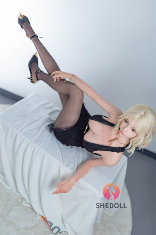 Bambola del sesso rosa (SHEDOLL Coppa C da 158 cm #SH098 2.0 in silicone)