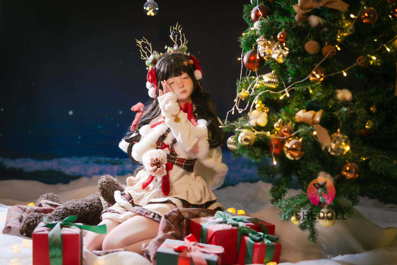 Bambola del sesso della Bella addormentata (SHEDOLL Coppa D da 148 cm #SH153 in silicone)