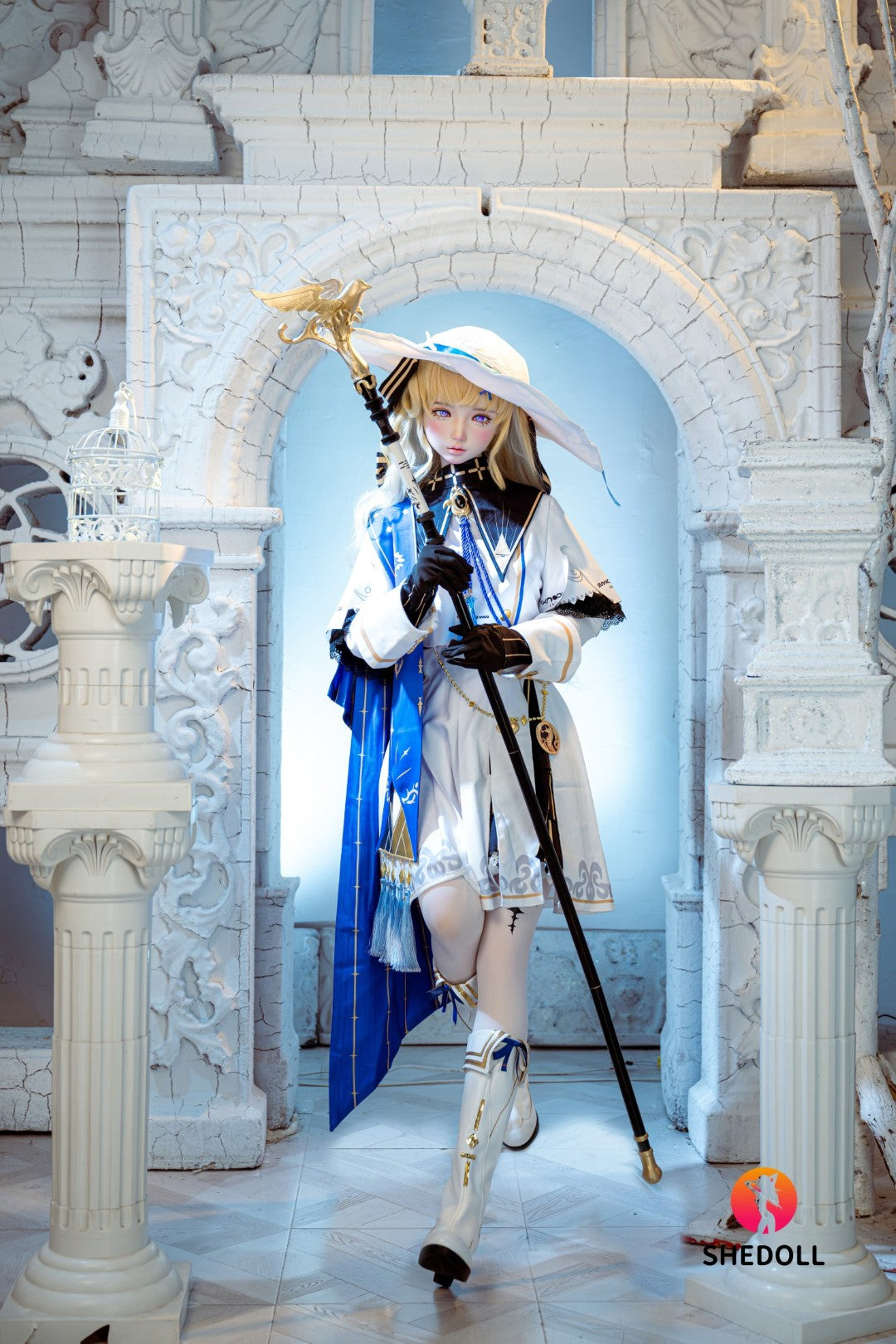 Phoebe bambola del sesso (SHEDOLL Coppa A da 152 cm #SH189 2.0 TPE+silicone)