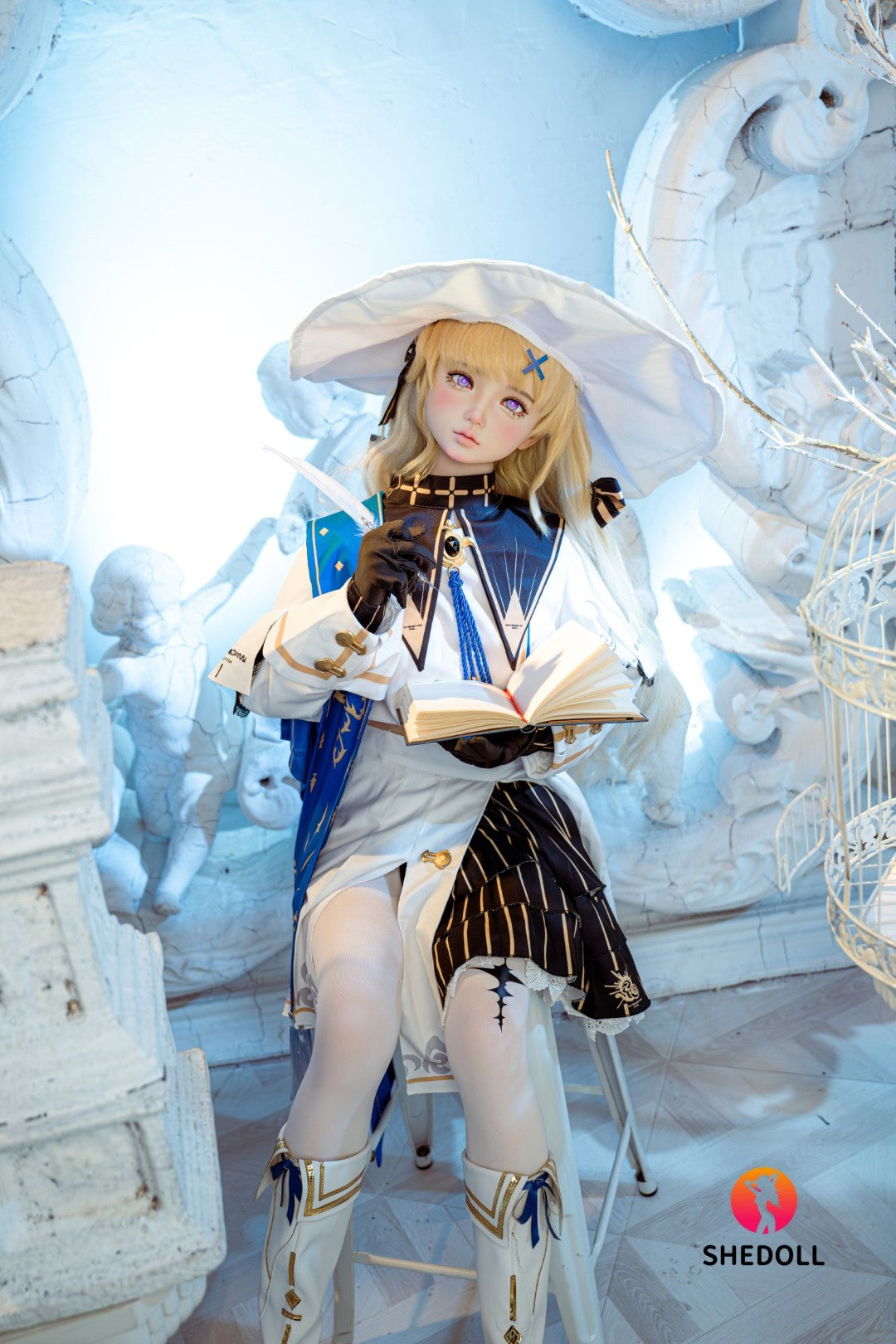 Phoebe bambola del sesso (SHEDOLL Coppa A da 152 cm #SH189 2.0 TPE+silicone)