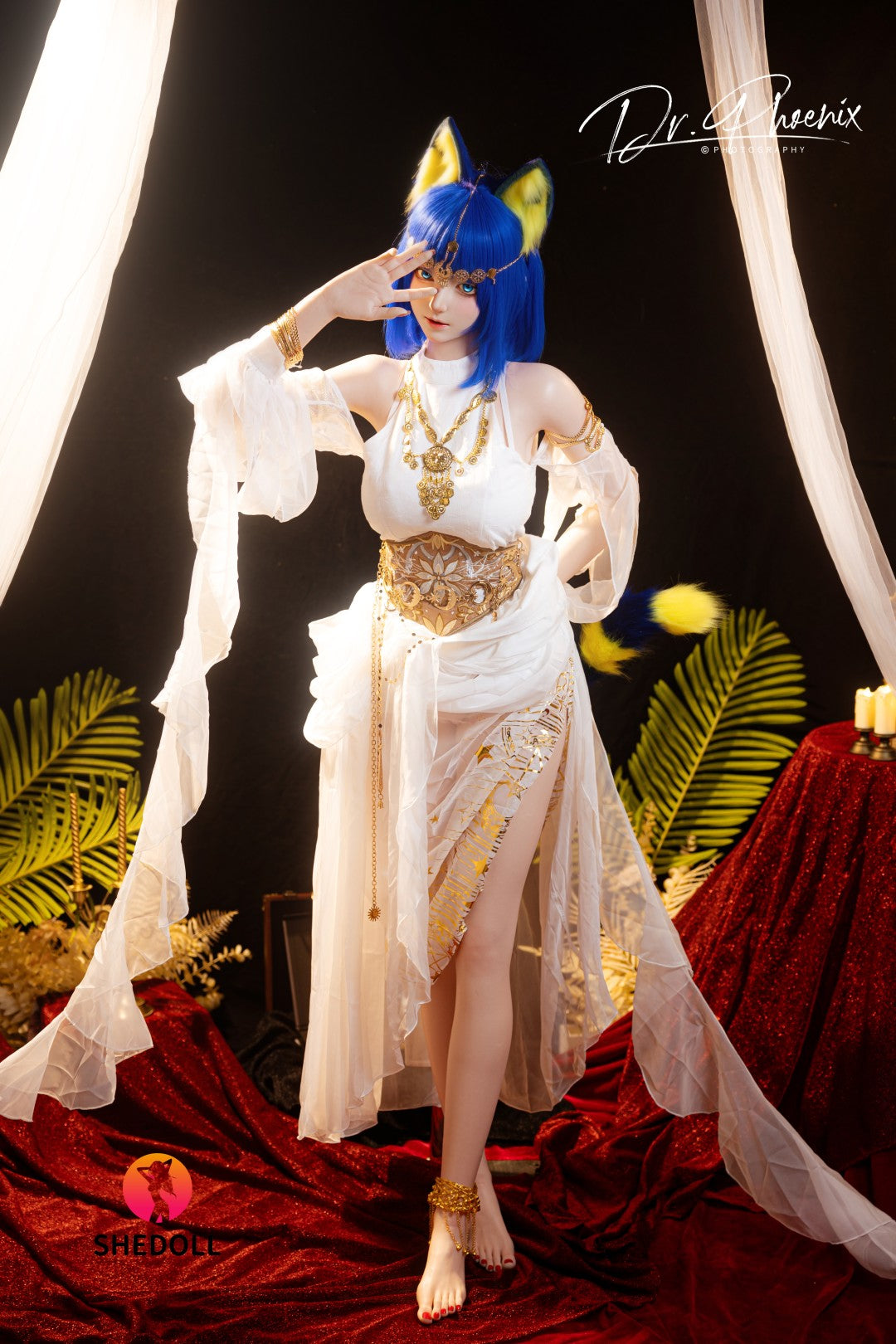 Ankha bambola del sesso (SHEDOLL Coppa D da 168 cm n. SH192 2.0 in silicone)