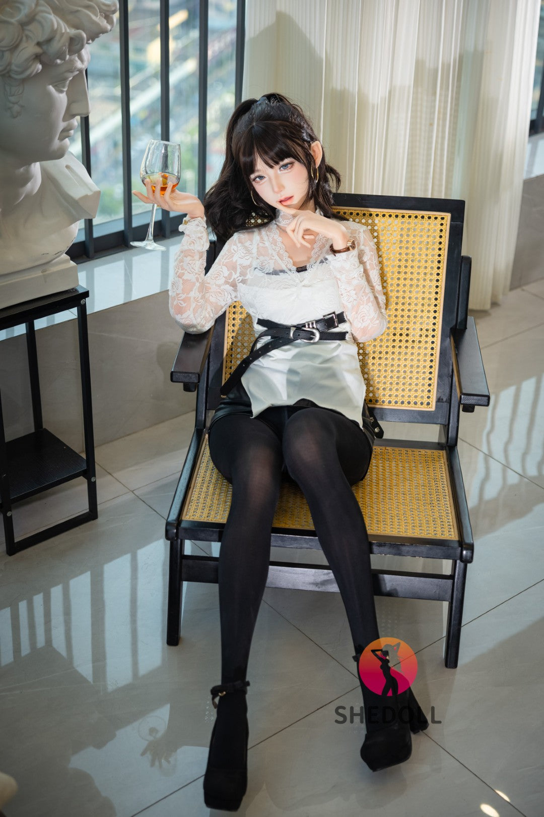 Lina bambola del sesso (SHEDOLL Coppa A da 152 cm #SH202 2.0 in silicone)