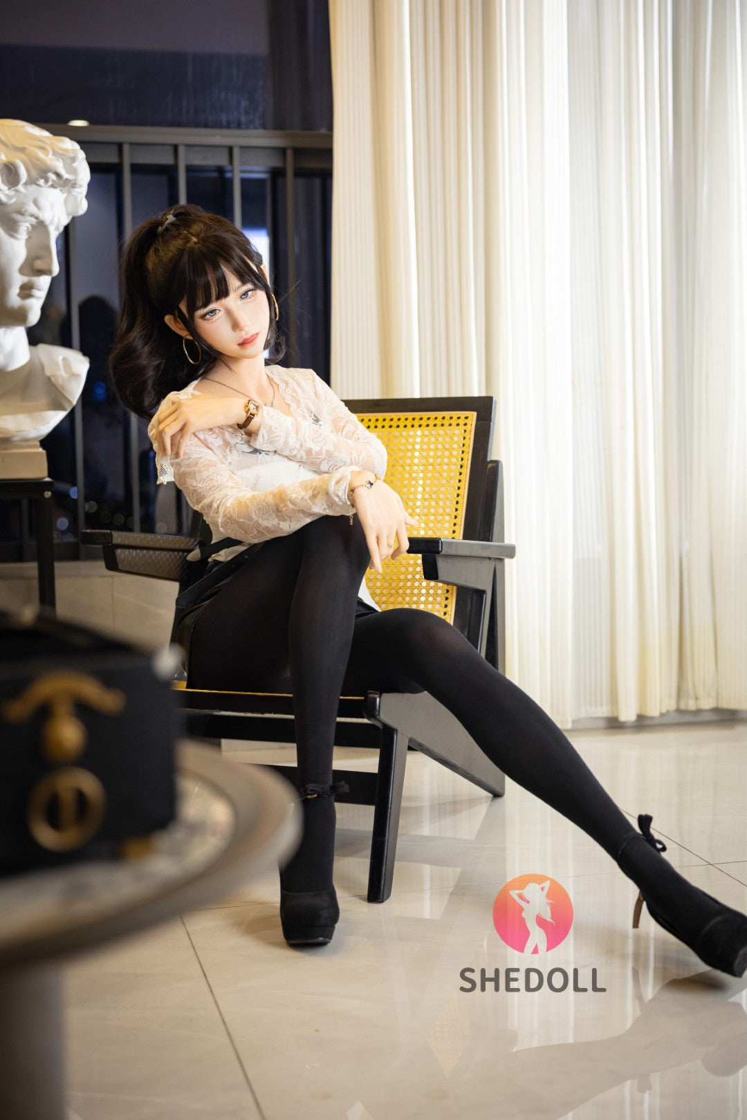 Lina bambola del sesso (SHEDOLL Coppa A da 152 cm #SH202 2.0 in silicone)