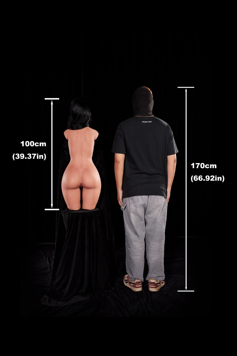 Bambola del sesso con torso di corvo (Climax Doll ULW 100 cm Coppa A in silicone)