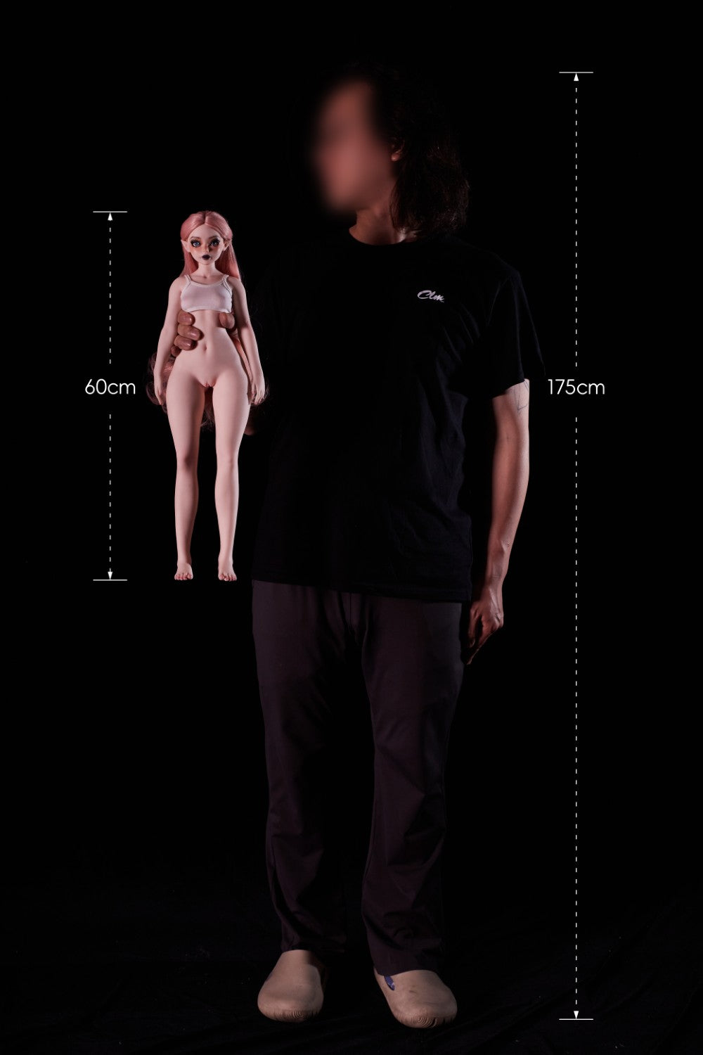 Hilary Sex Doll (Climax Doll Mini silicone a-tazza da 60 cm)
