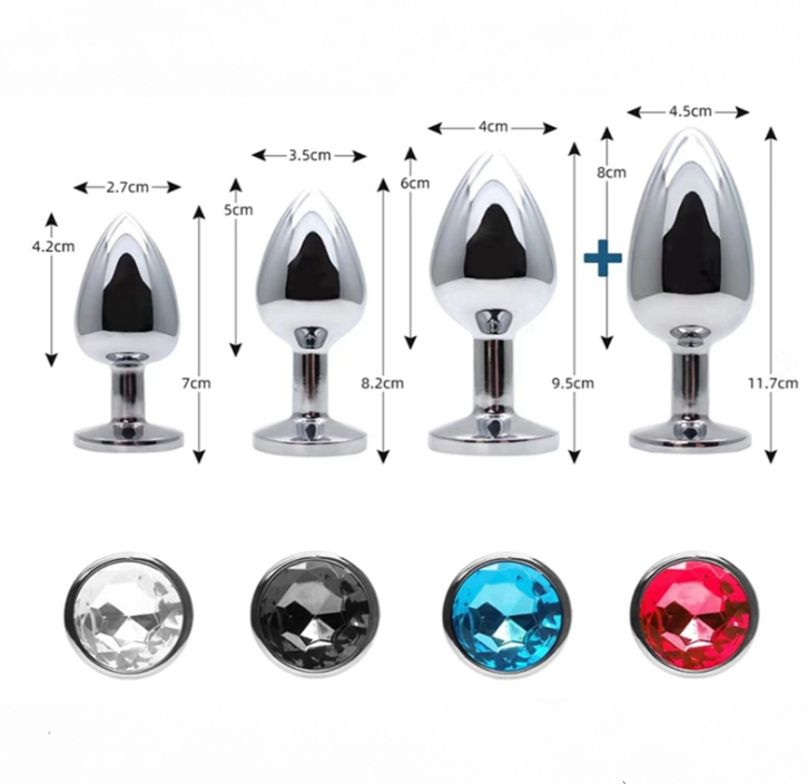 Plug in alluminio - Imposta con 4 dimensioni