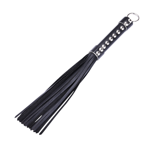 Kit BDSM - manetta, frusta, guinzaglio, gagball, maschera per gli occhi (set con 9 parti)