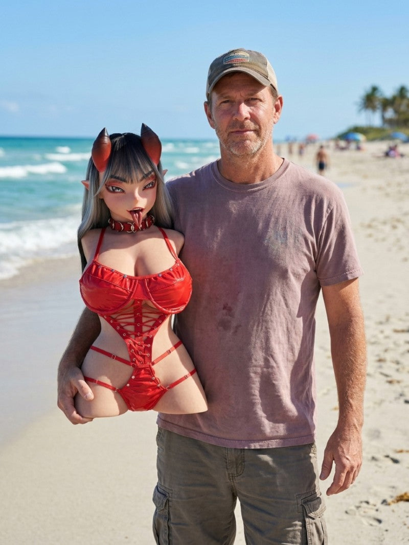 Meru Torso Sexdocka (Climax Doll ULW 80cm G-kupa Silikon)