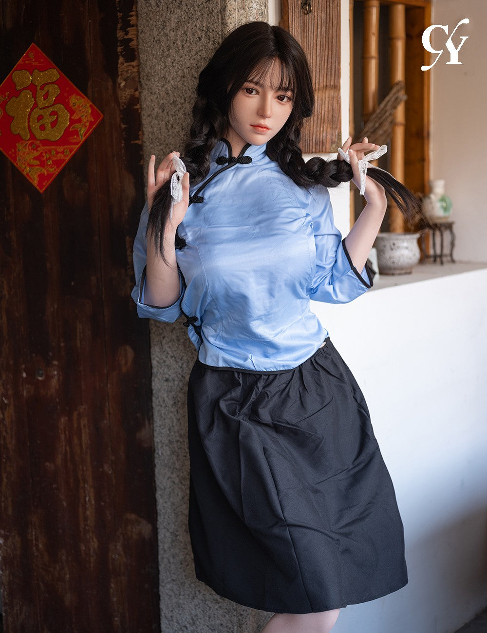 Bambola del sesso pallida (TOP CYDOLL 167 cm Coppa D (TPE+silicone)