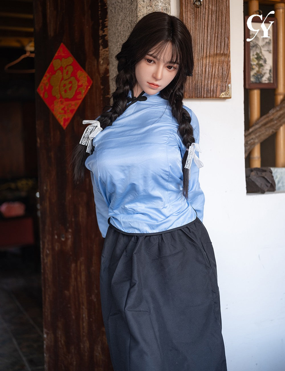 Bambola del sesso pallida (TOP CYDOLL 167 cm Coppa D (TPE+silicone)