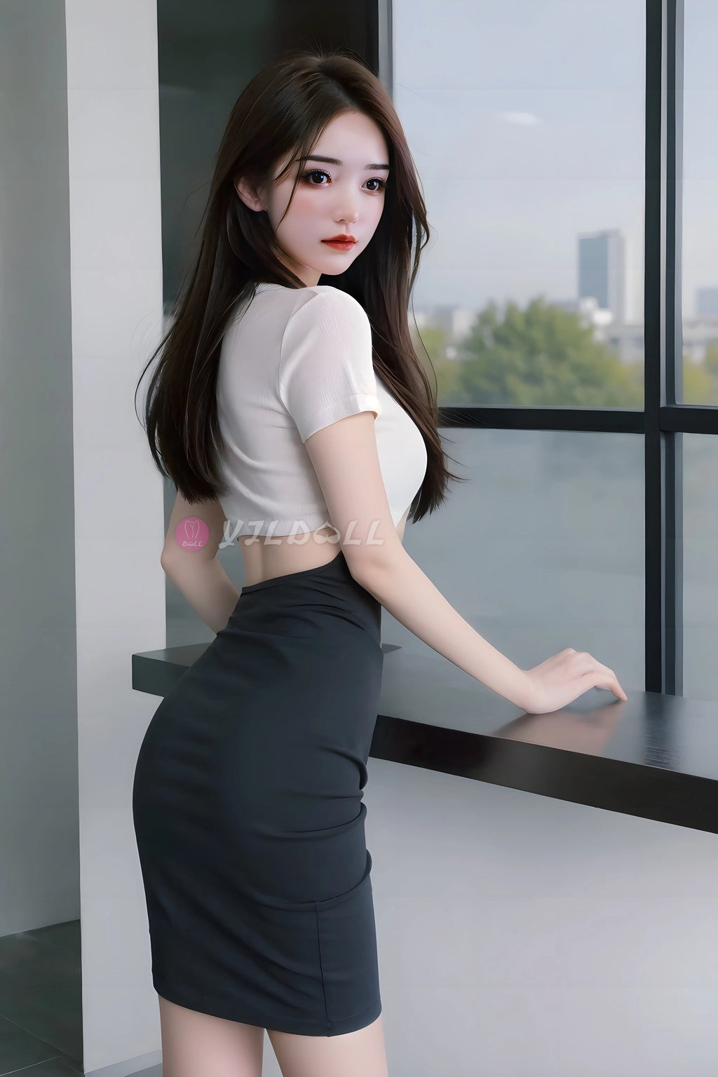 Wei Ling bambola del sesso (YJL Doll Coppa C da 155 cm n. 879 in silicone)