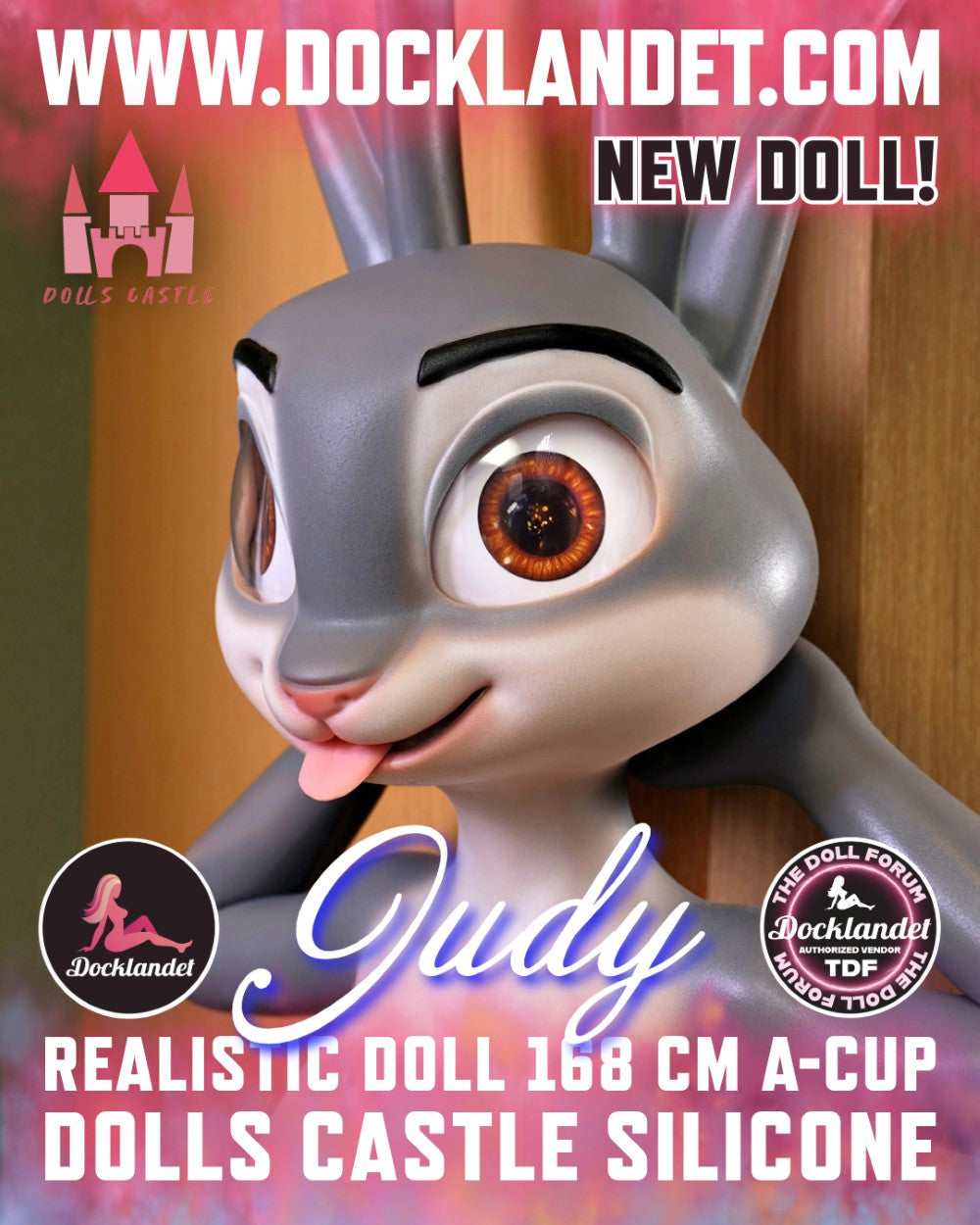 Judy the Rabbit Sex Doll (Dolls Castle 168 cm silicone a-tazza)