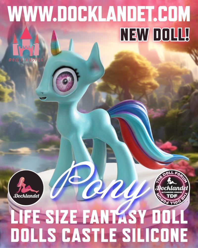 Pony bambola del sesso (Dolls Castle 46 cm Silicone)