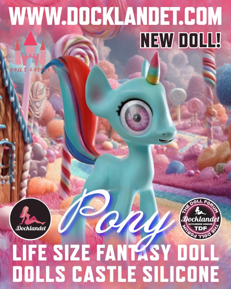 Pony bambola del sesso (Dolls Castle 46 cm Silicone)