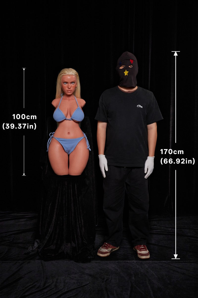 Fiora Torso bambola del sesso (Climax Doll ULW 100 cm Coppa E in silicone)