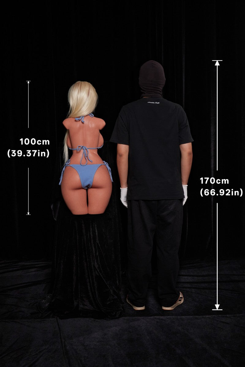 Fiora Torso bambola del sesso (Climax Doll ULW 100 cm Coppa E in silicone)