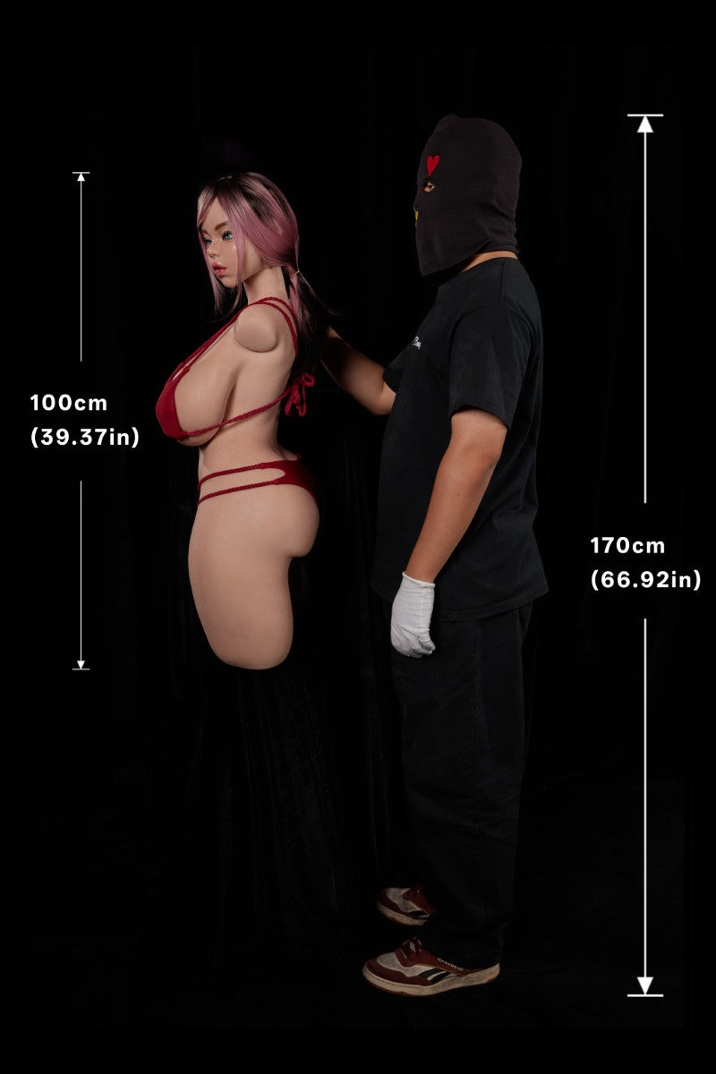Bambola del sesso del torso di Rhea (Climax Doll ULW 100 cm Coppa K in silicone)