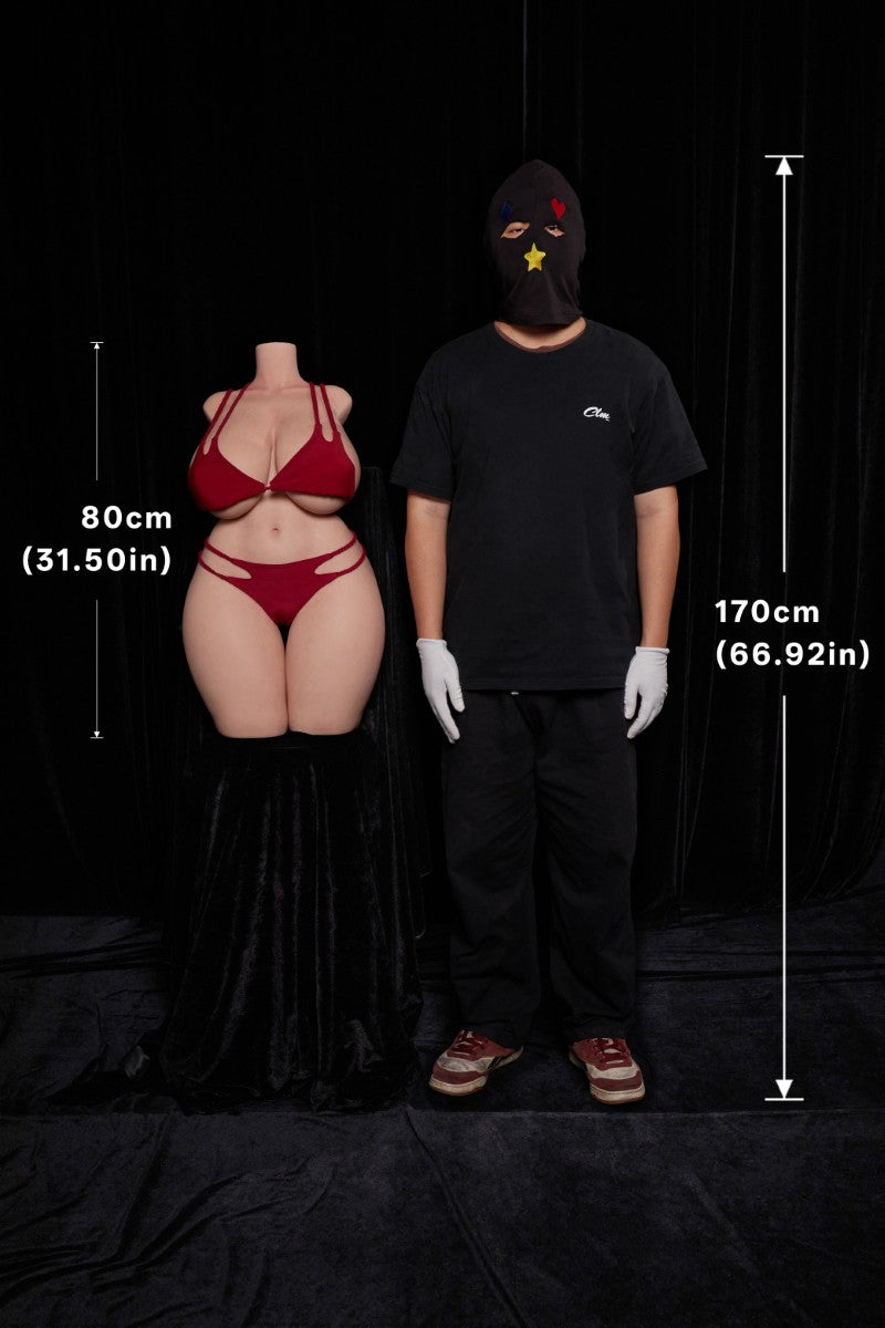 BBW Torso bambola del sesso (Climax Doll ULW 80 cm Coppa K in silicone)