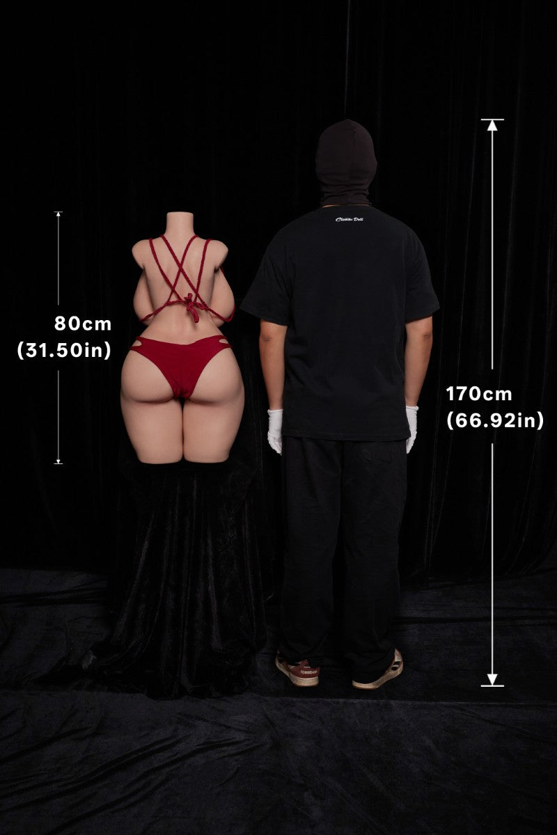 BBW Torso bambola del sesso (Climax Doll ULW 80 cm Coppa K in silicone)