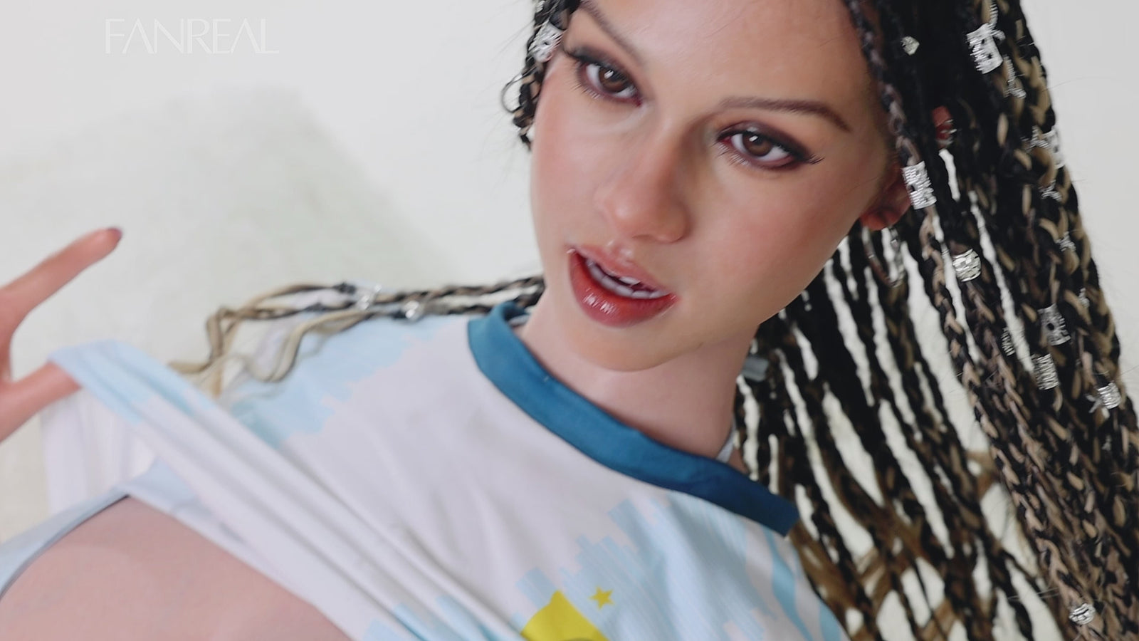 Vanessa bambola del sesso (FanReal Doll Coppa F da 168 cm in silicone)