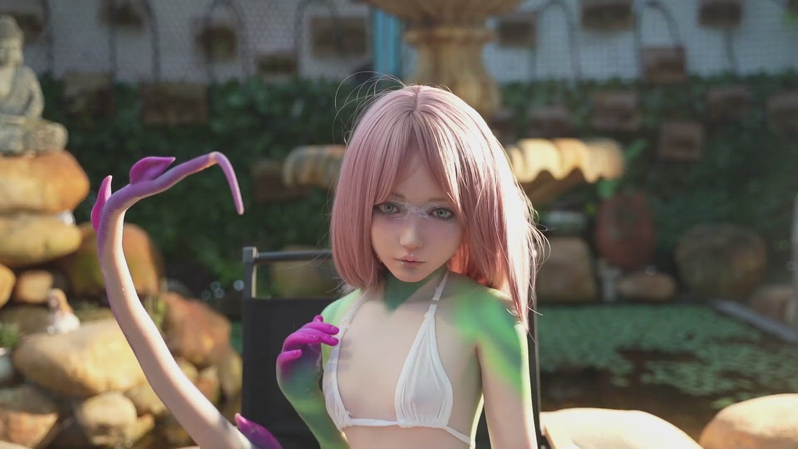 Bambola del sesso Ruoxi (Dolls Castle 132 cm Coppa A #S16 Silicone)