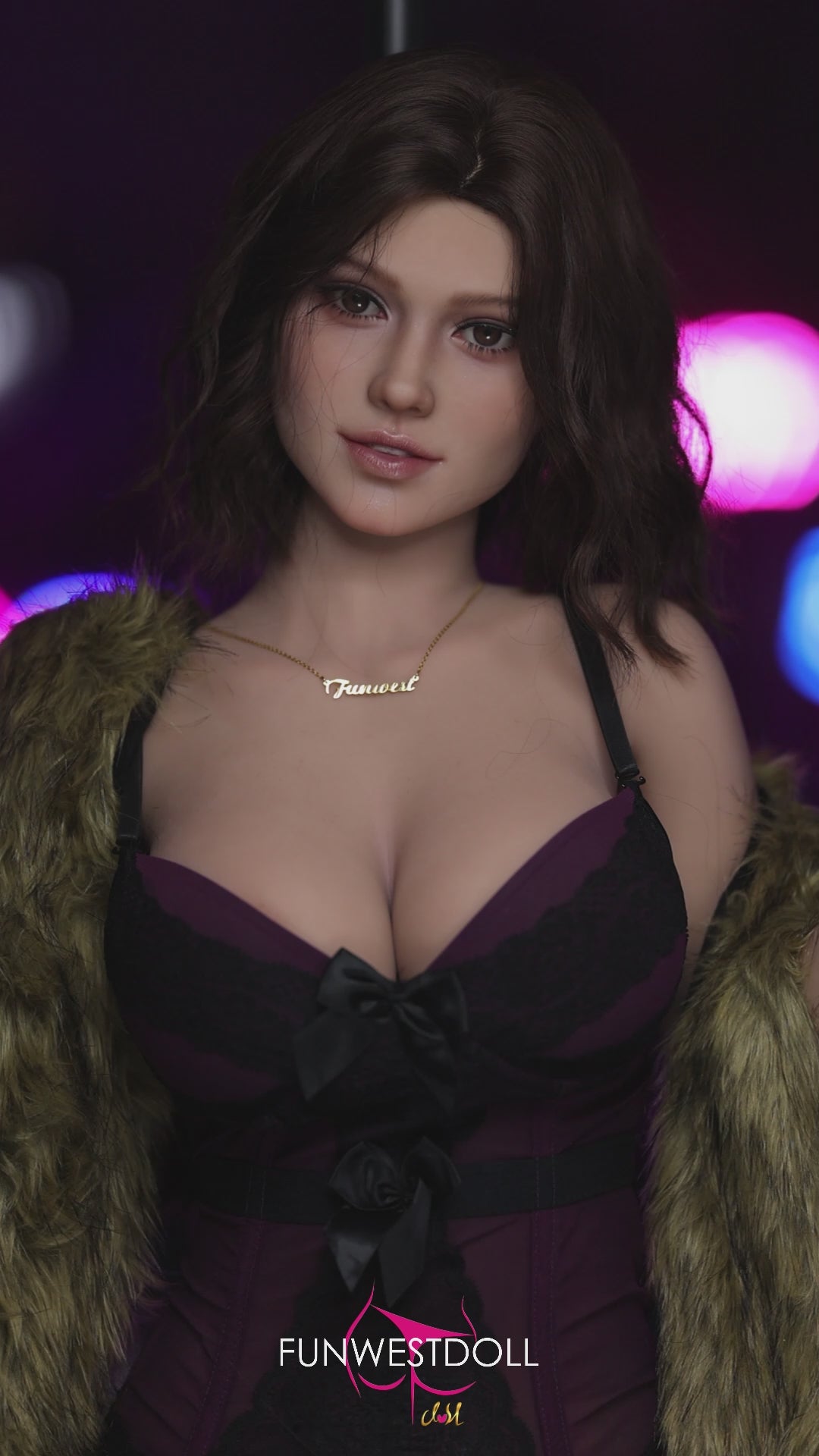 Rosa bambola del sesso (FunWest Doll 162 cm F-CUP #043 S-TPE) EXPRESS