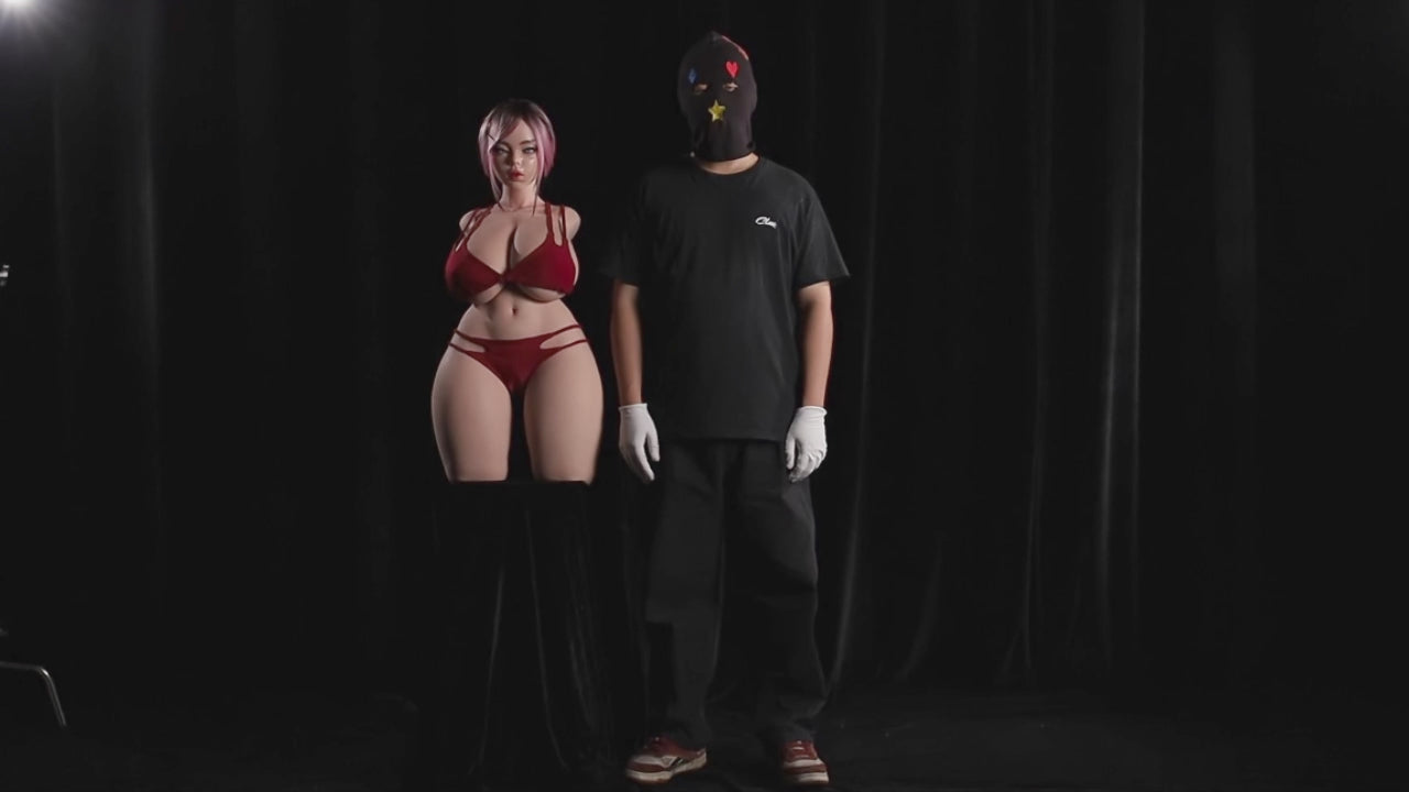 Bambola del sesso del torso di Rhea (Climax Doll ULW 100 cm Coppa K in silicone)