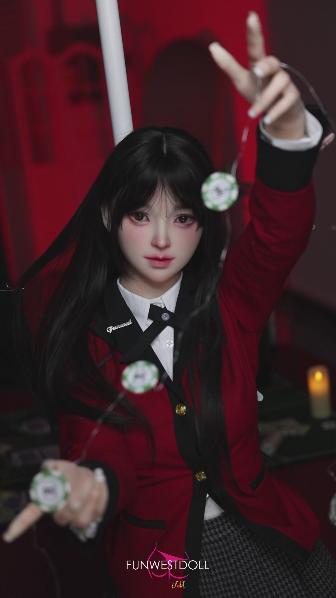 Yumeko Jabami bambola del sesso (FunWest Doll 159 cm Coppa A #038S Silicone)