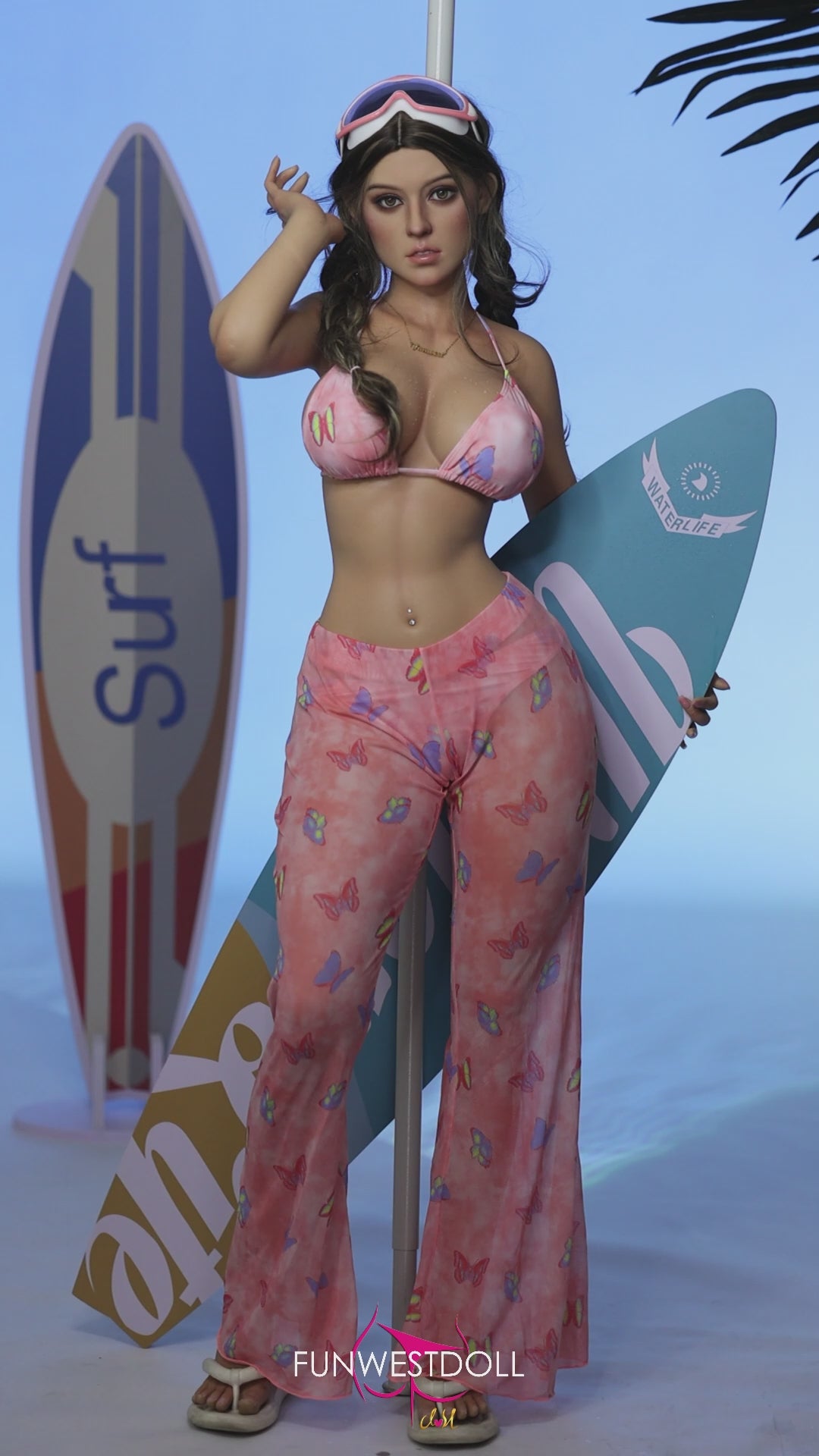 Bambola del sesso del gelsomino (FunWest Doll 160 cm Coppa E #027S Silicone)