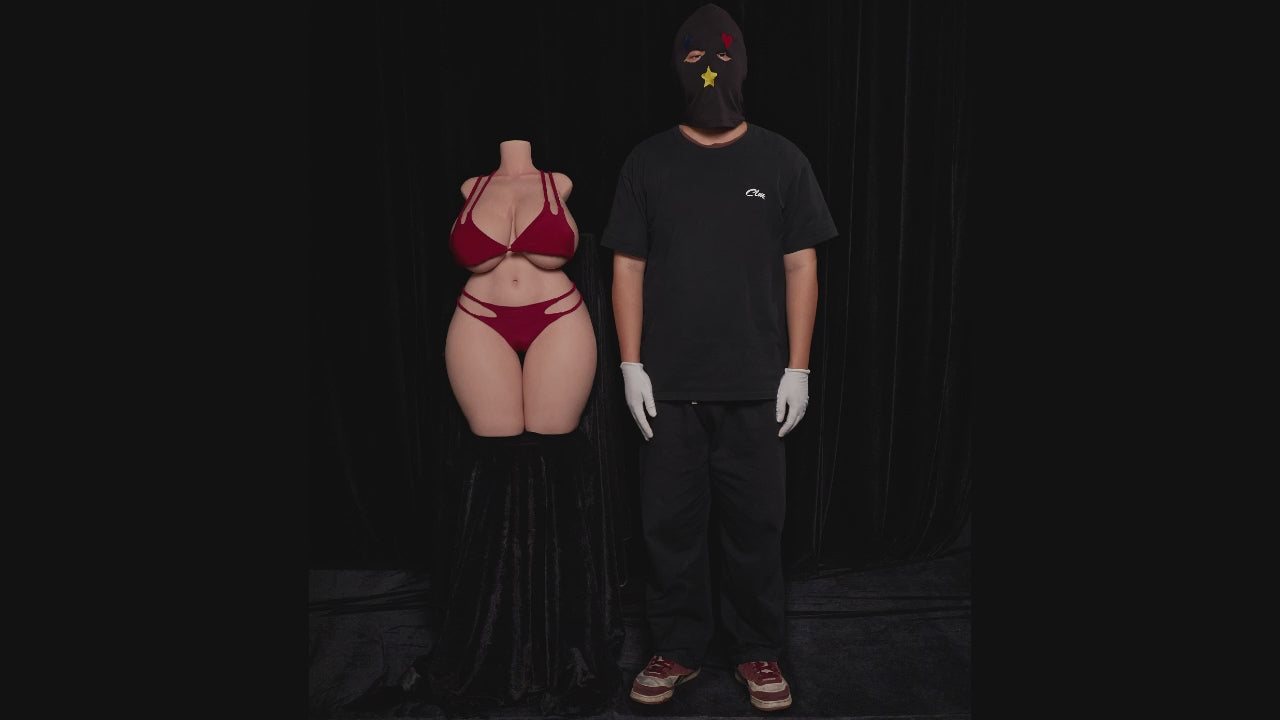 BBW Torso bambola del sesso (Climax Doll ULW 80 cm Coppa K in silicone)
