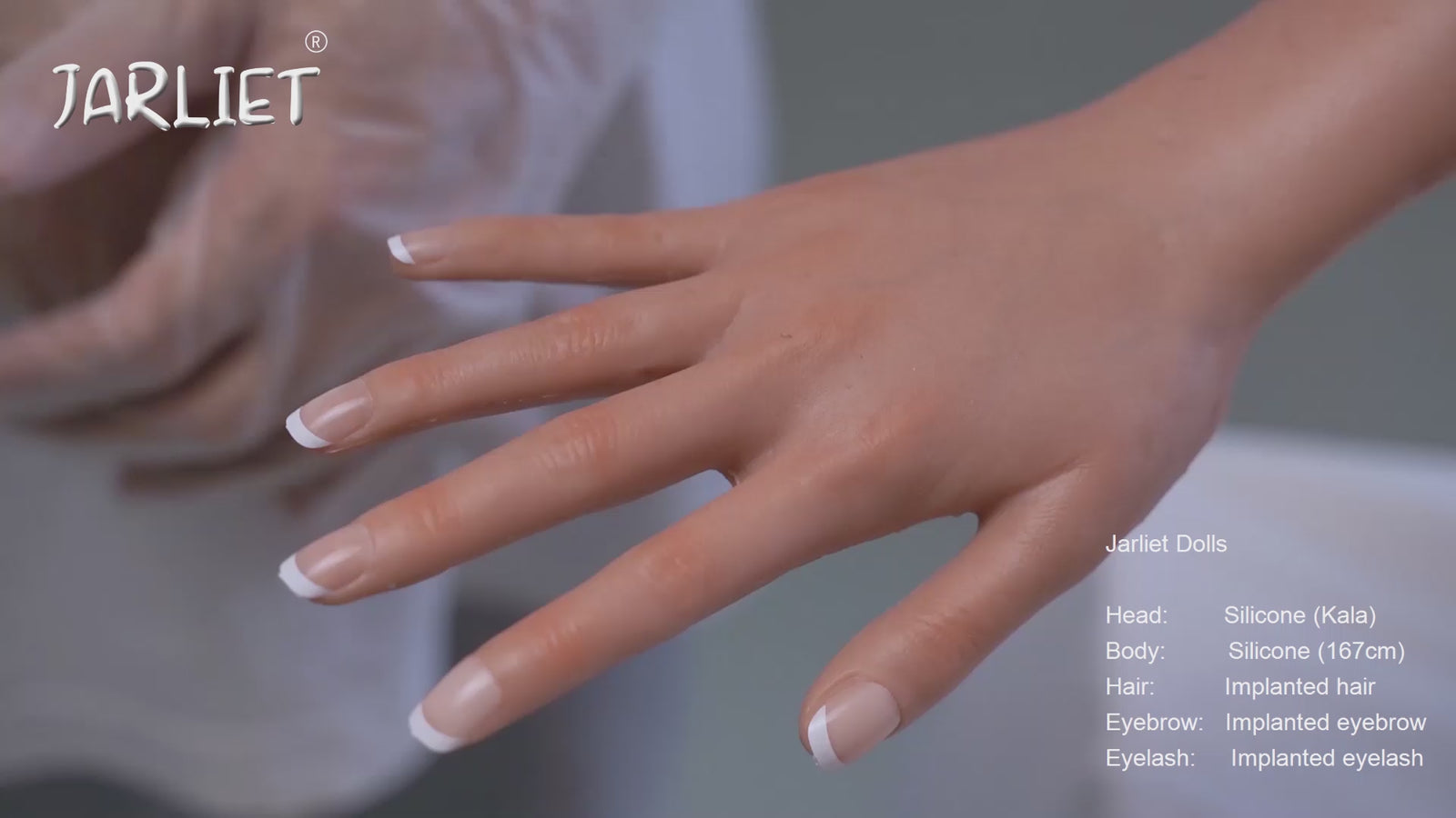 Bambola del sesso calvo (Jarliet 167 cm Coppa B in silicone)