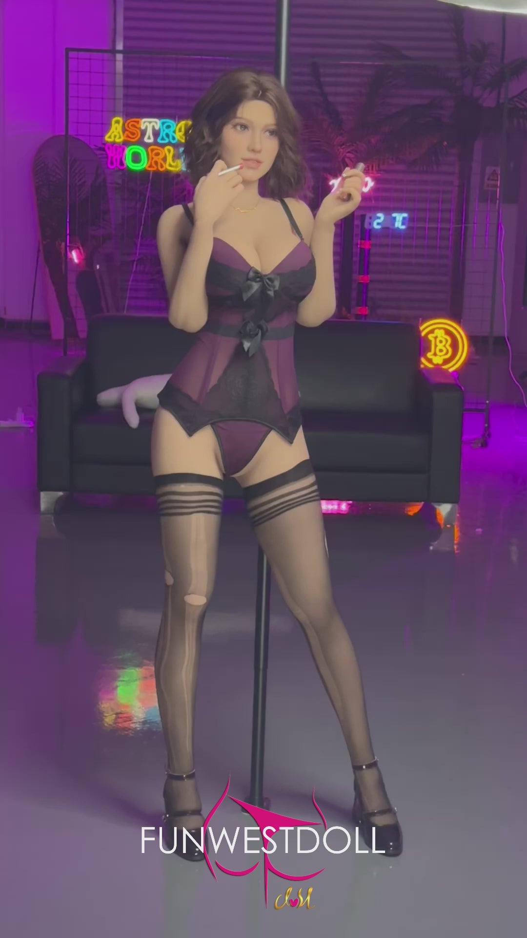 Rosa bambola del sesso (FunWest Doll 162 cm F-CUP #043 S-TPE) EXPRESS