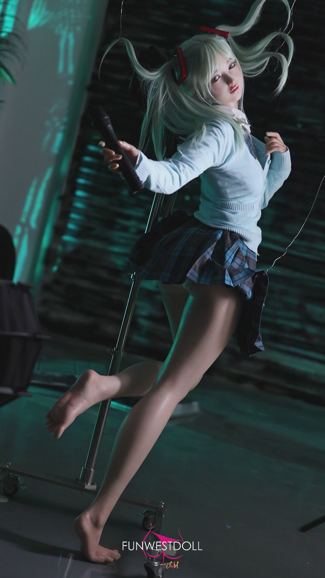 Hatsune Miko bambola del sesso (FunWest Doll 159 cm Coppa A #041S Silicone)