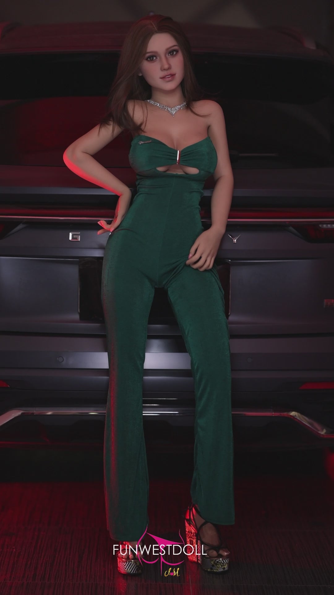 Bambola del sesso rosa (FunWest Doll Coppa F da 155 cm n. 043 TPE)